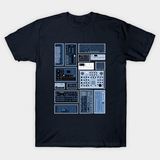 Synth Ensemble for Electronic Musician T-Shirt by Atomic Malibu